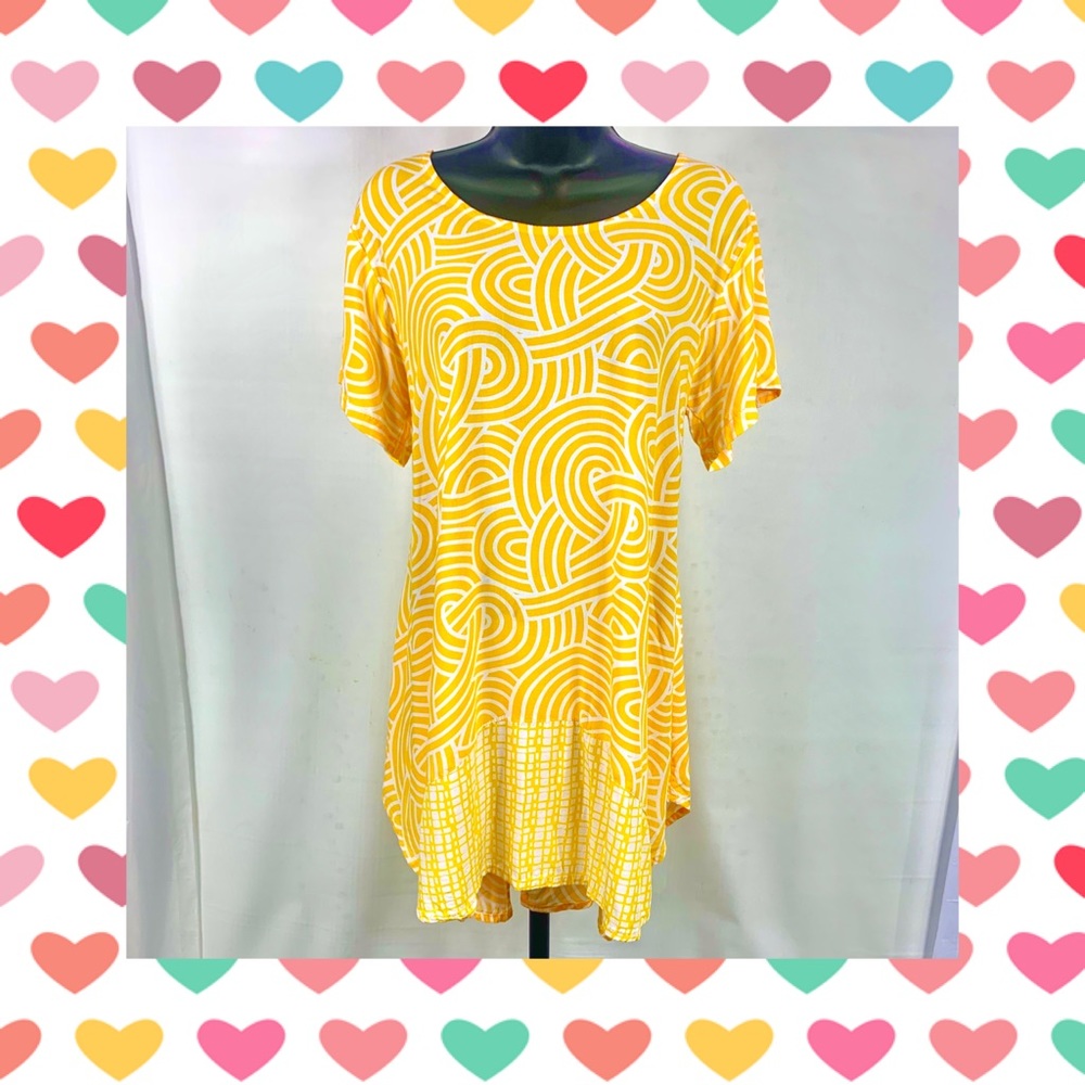 Anna Ocean Sunny Yellow Tunic (S)
